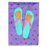 Carolines Treasures LD6152GF Flip Flops Purple Flag - Garden Size