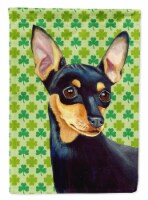 Carolines Treasures LH9200GF Min Pin St. Patrick's Day Shamrock Portrait Garden