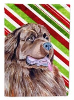 Carolines Treasures LH9219GF Newfoundland Candy Cane Holiday Christmas Flag Gar
