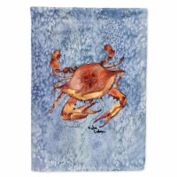Carolines Treasures 8147CHF Crab Flag Canvas House Size