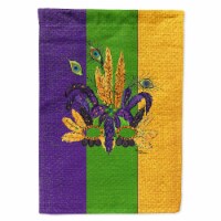 Carolines Treasures 8364CHF Mardi Gras Feathered Mask House Flag