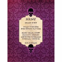 Carolines Treasures SB3005CHF 28 x 40 in. Goulish Menu Including Eye Screen Snake Soup Hallow