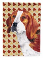 Carolines Treasures SC9209CHF Beagle Fall Leaves Portrait Flag Canvas House Siz