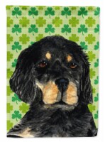Gordon Setter St. Patrick's Day Shamrock Portrait House Flag