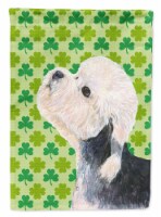 Dandie Dinmont Terrier St. Patrick's Day Shamrock House Flag