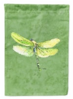 Carolines Treasures 8864CHF Dragonfly on Avacado House Flag