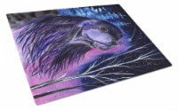 Carolines Treasures SS8385LCB Starry Night Cocker Spaniel Glass Cutting Board L