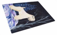 Starry Night Wheaten Terrier Soft Coated Glass Cutting Board Large