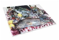 Carolines Treasures  1001LCB Fish and Beers from New Orleans Glass Cutting Board