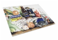 Carolines Treasures 1002LCB Barq's, Crabs, and spices Glass Cutting Board Large