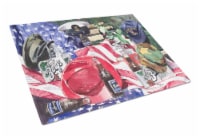 Carolines Treasures 1012LCB Barq's and Armed Forces Glass Cutting Board Large
