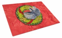 Carolines Treasures  SS4193LCB Irish Wolfhound Cristmas Wreath Glass Cutting Boa