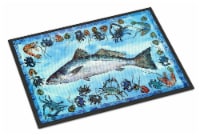 Carolines Treasures 8086-MAT Fish Speckled Trout Doormat 18x27