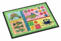 Carolines Treasures  8104-MAT Blue Heron Indoor or Outdoor Mat 18x27