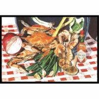 Crab Boil Door Mat Indoor Rug or Outdoor Welcome Mat 18X27 Doormat
