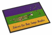 Carolines Treasures  8382MAT Mardi Gras Indoor or Outdoor Mat 18x27