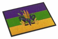 Carolines Treasures  8387MAT Mardi Gras Mask Indoor or Outdoor Mat 18x27