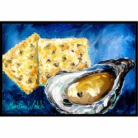 Carolines Treasures MW1089MAT Oysters Two Crackers Doormat 18x27