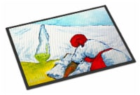 Carolines Treasures  MW1090MAT Must Be Monday Indoor or Outdoor Mat 18x27