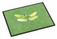 Carolines Treasures 8864MAT Dragonfly on Avacado Doormat 18x27