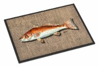 Carolines Treasures  8736JMAT Red Fish Indoor or Outdoor Mat 24x36