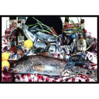 Carolines Treasures 1001JMAT Fish and Beers from New Orleans Doormat 24x36