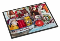Carolines Treasures 1010JMAT Veron's and New Orleans Beers Doormat 24x36