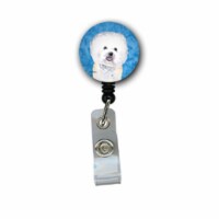 Carolines Treasures  Bichon Frise Retractable Badge Reel Or Id Holder With Clip