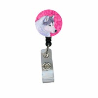 Carolines Treasures  Siberian Husky Retractable Badge Reel Or Id Holder With Clip