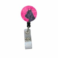 Carolines Treasures  Schnauzer Retractable Badge Reel Or Id Holder With Clip
