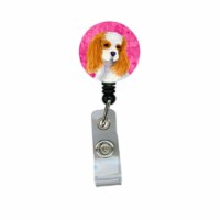 Carolines Treasures  Cavalier Spaniel Retractable Badge Reel Or Id Holder With Clip