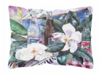 Carolines Treasures 1009PW1216 Barq's and Magnolia Canvas Fabric Decorative Pil