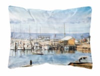 Carolines Treasures 8129PW1216 The Pass Bait Shop Canvas Fabric Decorative Pill