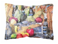 Carolines Treasures 8538PW1216 Barq's and Crabs Canvas Fabric Decorative Pillow