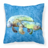 Carolines Treasures 8660PW1414 Manatee Fabric Decorative Pillow