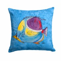 Carolines Treasures 8676PW1414 Tropical Fish Fabric Decorative Pillow