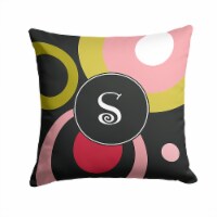 Carolines Treasures AM1001-SPW1414 Monogram - Retro in Black Fabric Decorative