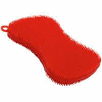 Kuhn Rikon Stay Clean Scrubber Sponge, Red