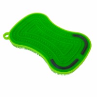 Kuhn Rikon Stay Clean 3-in-1 Silicone Scrubber Sponge, Green