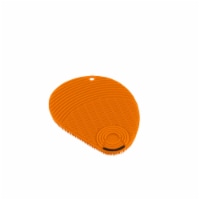 Kuhn Rikon Stay Clean Silicone Scrubber Sponge, Fin Shape, Orange