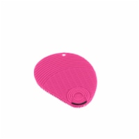 Kuhn Rikon Stay Clean Silicone Scrubber Sponge, Fin Shape, Pink