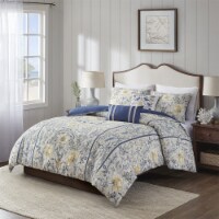 Gracie Mills 5 Piece Cotton Duvet Cover Set - GRACE-13946 Multi Full/Queen