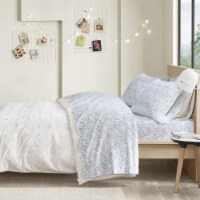 Gracie Mills Cotton Flannel Printed Sheet Set Grey Sloths Full