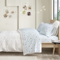 Gracie Mills Cotton Flannel Printed Sheet Set Green Cactus Full