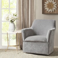 Gracie Mills Swivel Glider Chair - GRACE-9943 Plain Grey