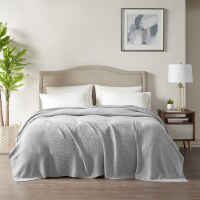 Gracie Mills Blanket - GRACE-6476 Grey Full/Queen