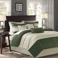 Gracie Mills 7 Piece Comforter Set - GRACE-3264 Green Queen