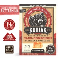 Kodiak Protein-Packed Carb-Conscious Buttermilk Pancake and Waffle Mix with 14g Protein