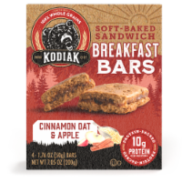 Kodiak® Protein-Packed Cinnamon Oat and Apple Breakfast Bars Perspective: Main