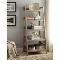 Atlin Designs 5 Shelf Bookcase in Gray